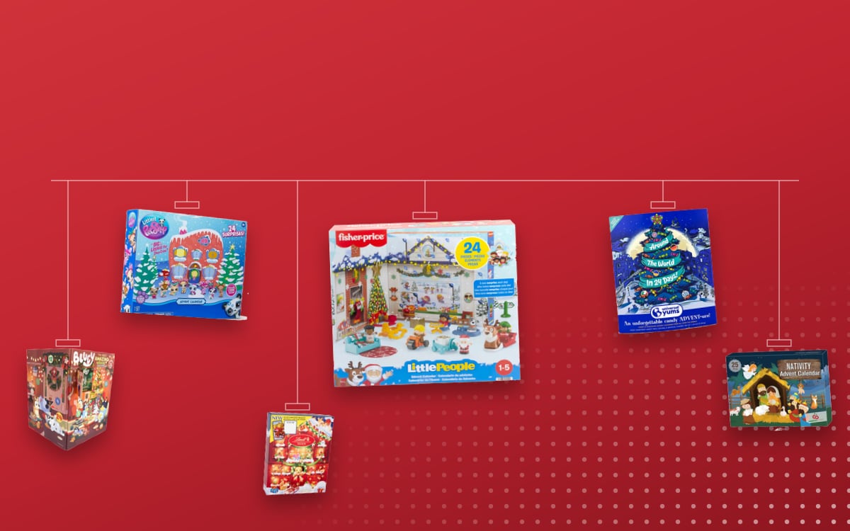Advent calendars for Toddlers: Little People by Fisher-Price 2024, Littlest Pet Shop 2024, Universal Yums Around the World Assorted Candy, Bluey: The Most Amazing Book Bundle, Nativity Advent Calendar, Lindt Teddy Milk Chocolate 2025