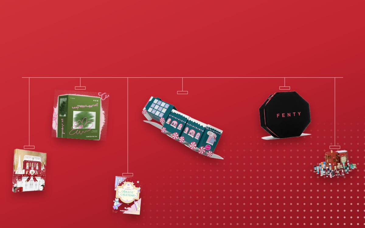Advent calendars Makeup: EOS 2025, Sukoshi 2026, Fenty Beauty + Skin 2025, L'Oreal Paris 24 Day Beauty 2025, Yves Rocher 2026, YesStyle 2025