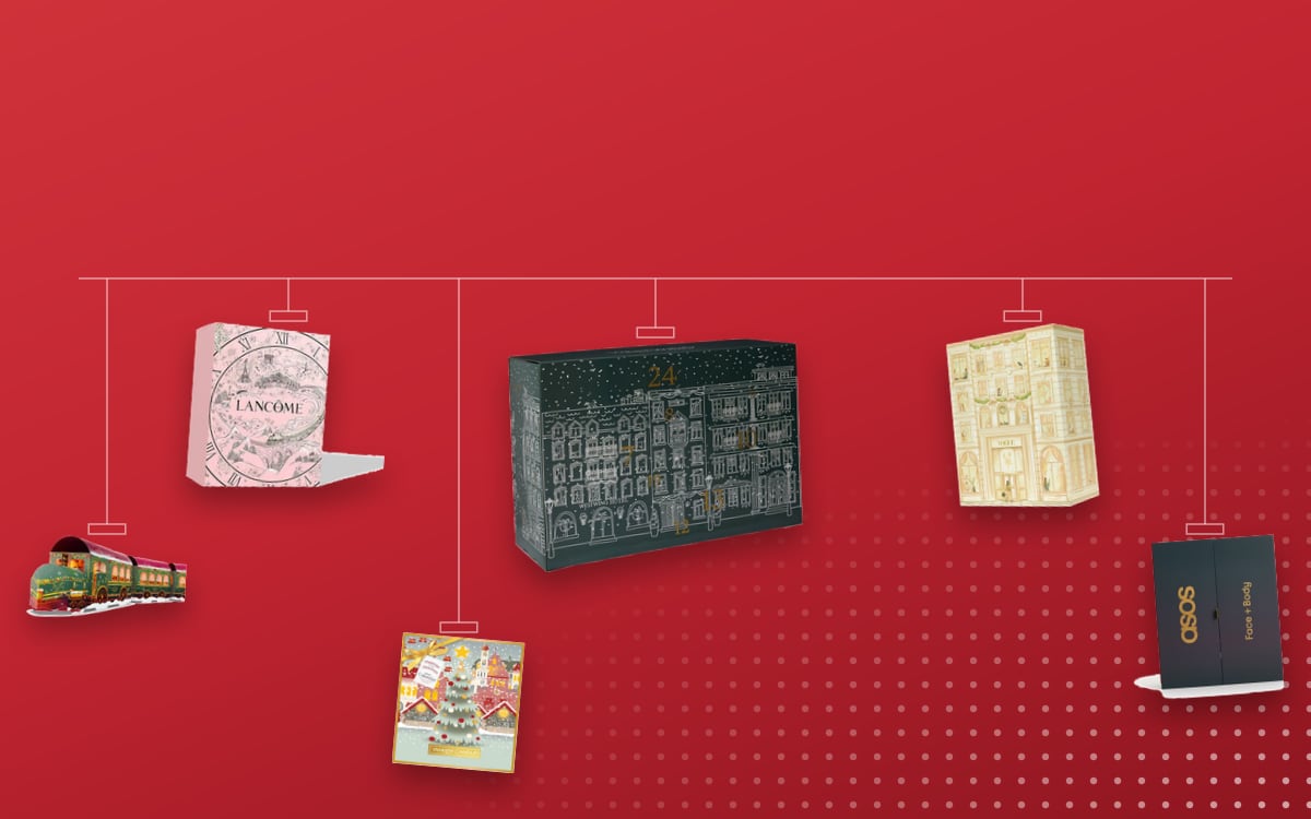 Advent calendars Candles: Westwing 2024, Lancôme 2025, VOGUE Festive 2025, Rituals Premium 2026, ASOS Face + Body 2025, Yankee Candle Book