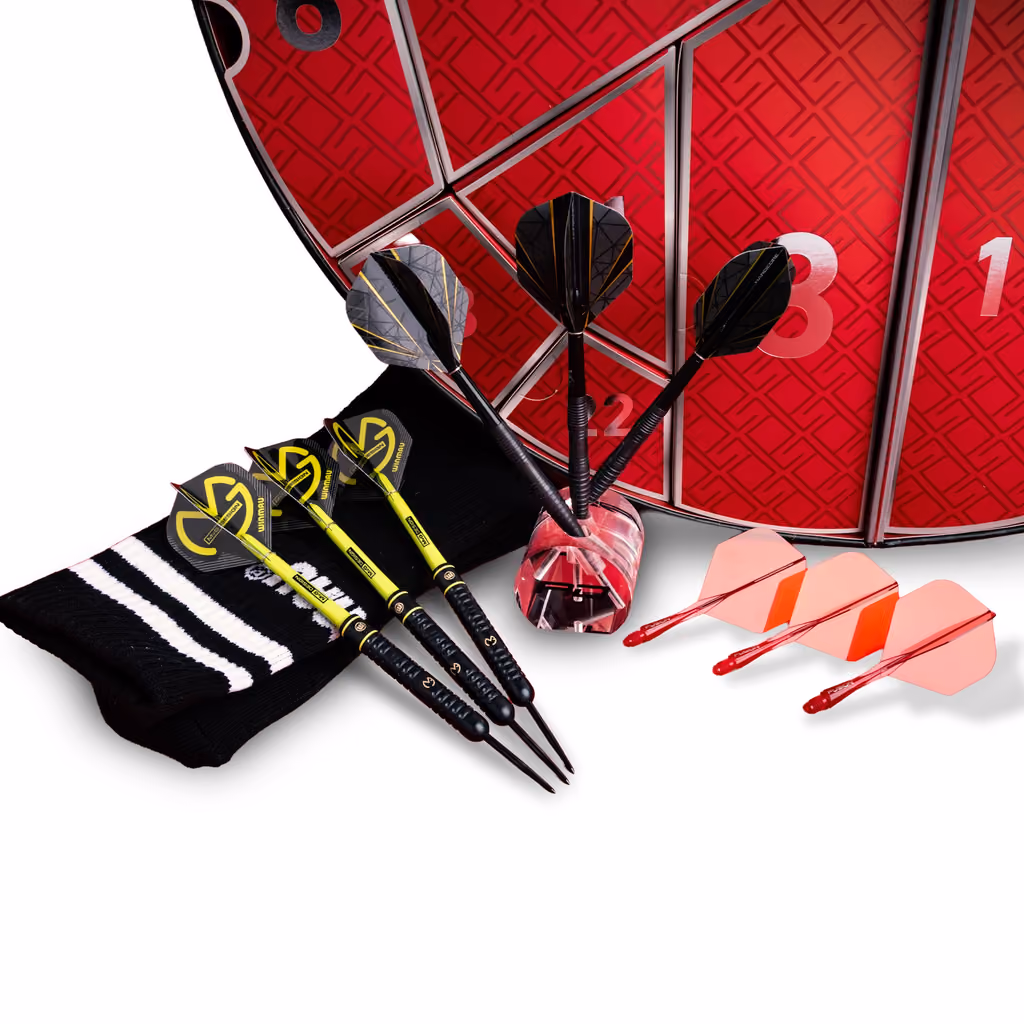 Darts, flights and socks from the calendar