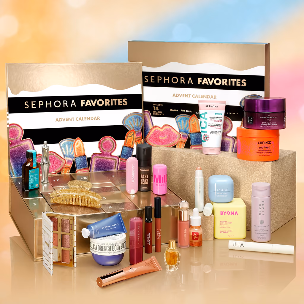 Sephora Favourites EU 2025 advent calendar contents, photograph 2 of 2
