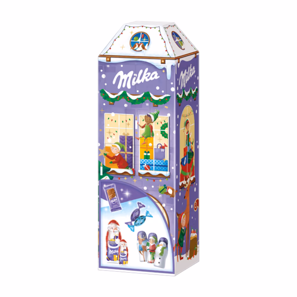 Milka 3D Haus 2024, Milka advent calendar