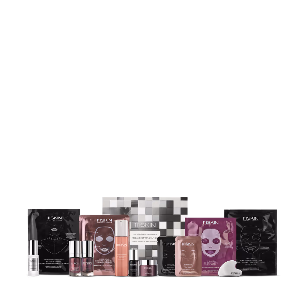 The thirteen products lined up in a row
