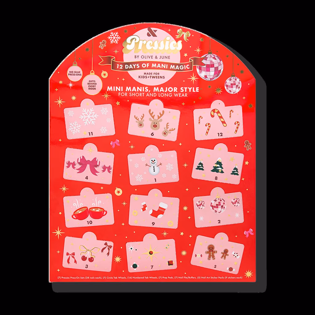 Olive & June Pressies 12 Days of Mani Magic 2026, Olive & June advent calendar