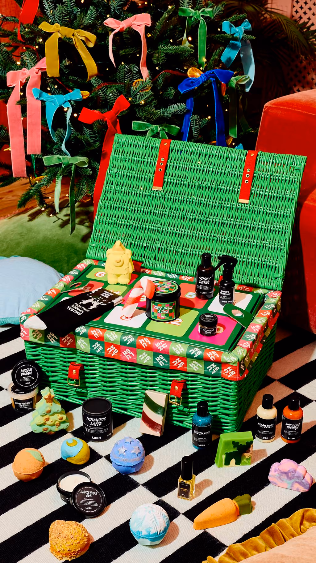 The LUSH 2026 calendar opened with its products