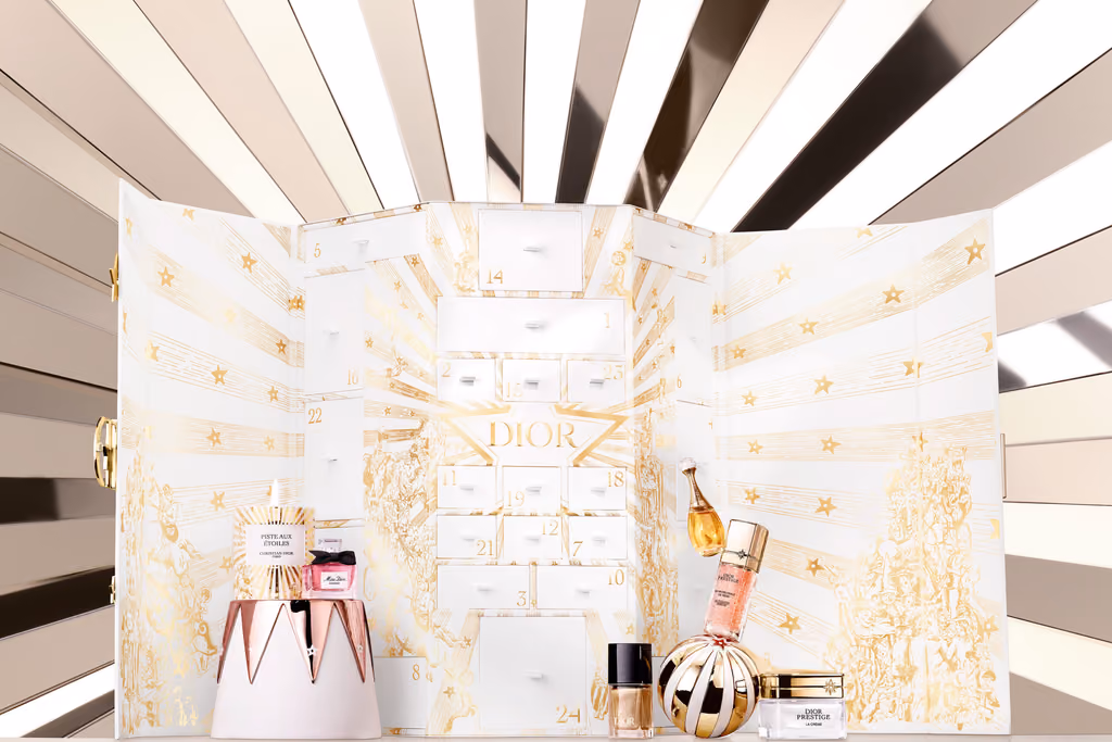 DIOR 2025 Le 30 Montaigne advent calendar contents, photograph 1 of 2