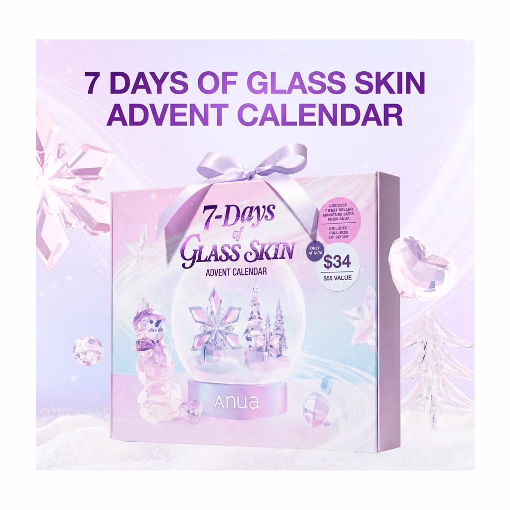 Anua 7 Days of Glass Skin Advent Calendar 2026, Anua advent calendar
