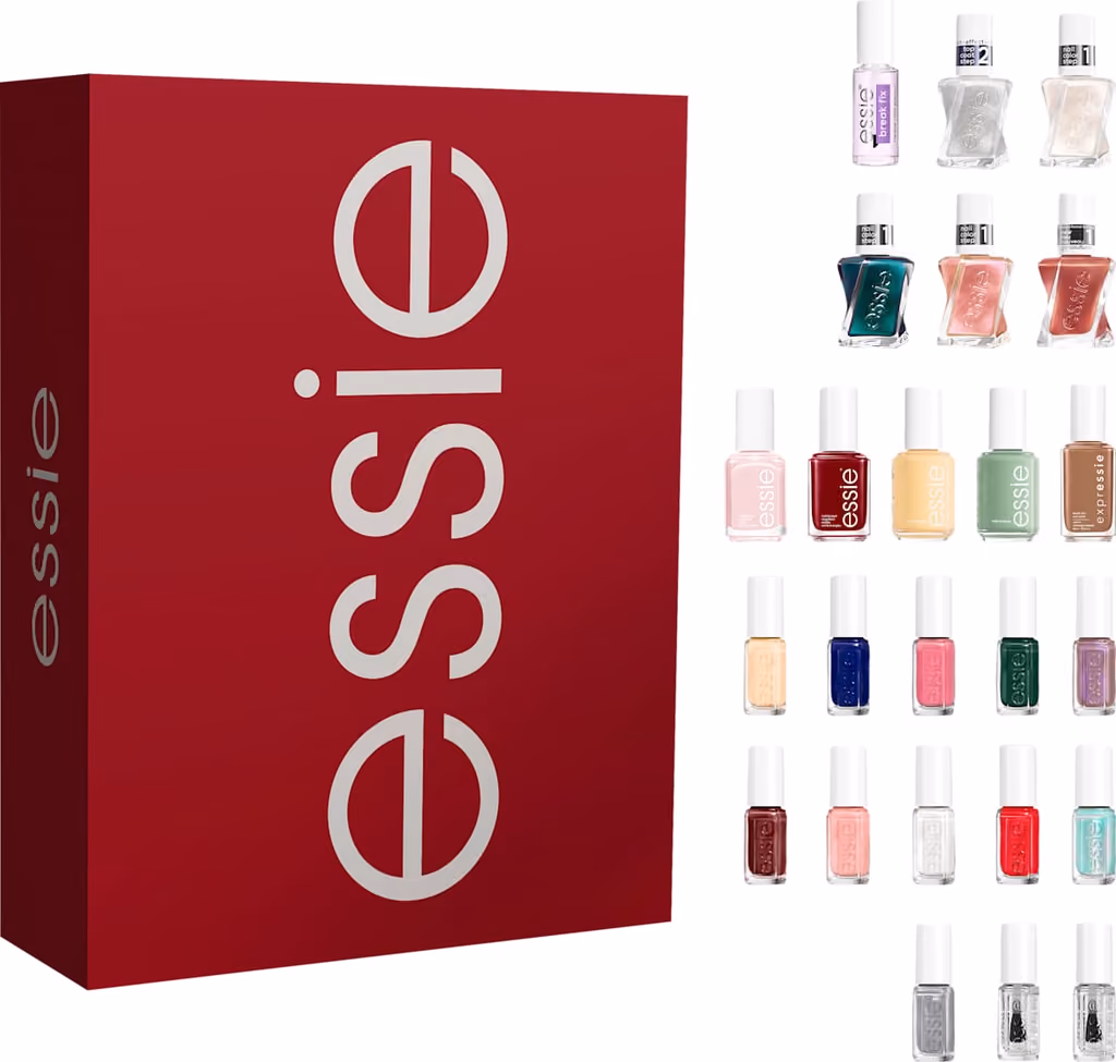 The box with polishes and nail-care bottles beside it