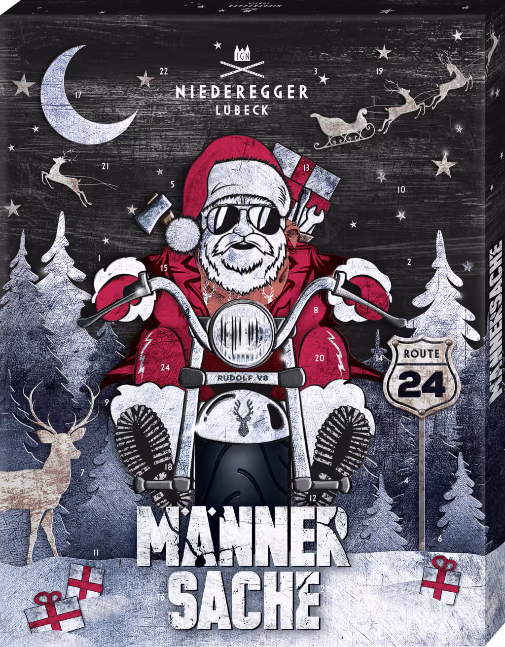 Niederegger Adventskalender Männersache 2026, Niederegger advent calendar