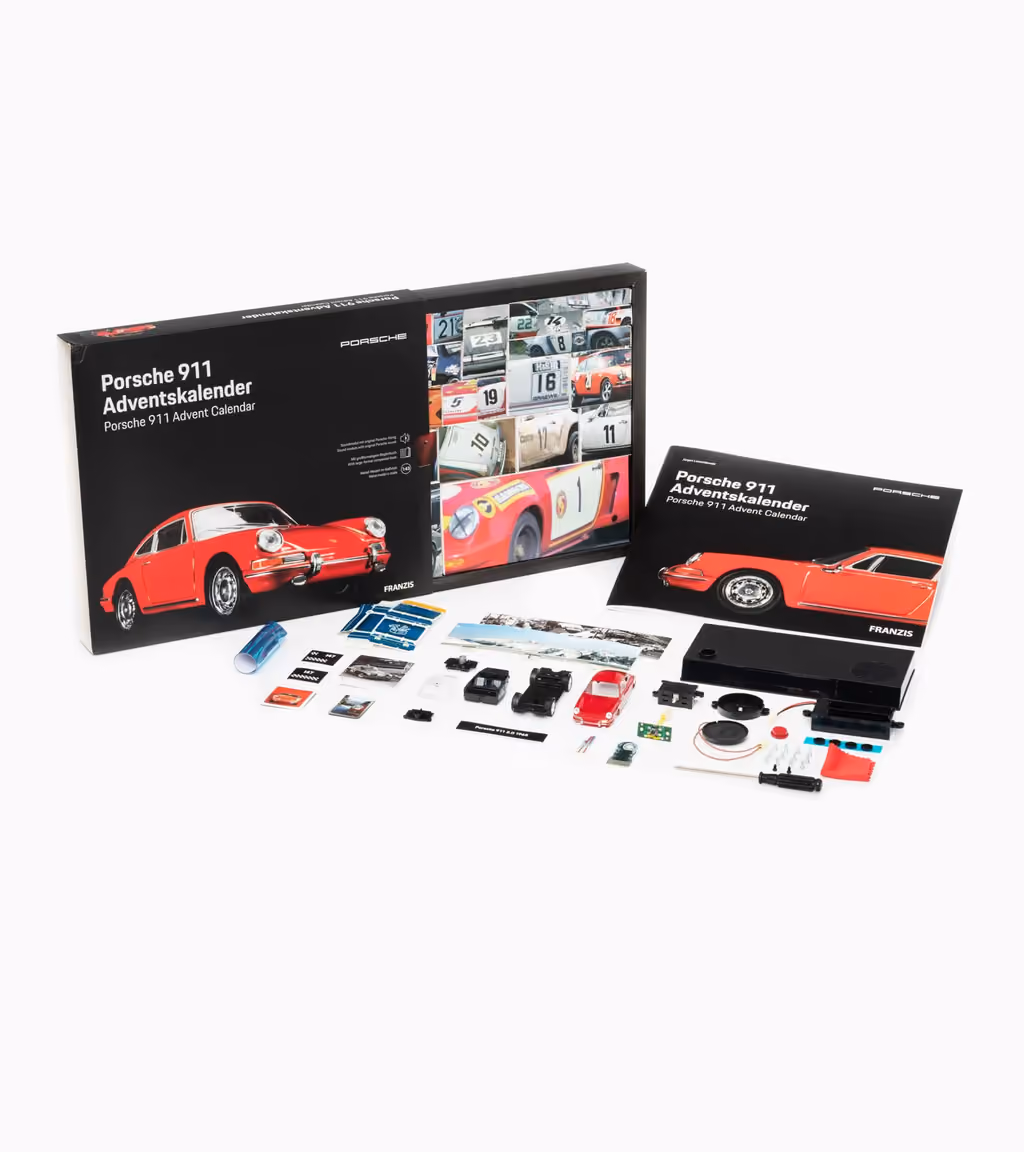 Porsche 911 with Collector's book advent calendar contents, photograph 2 of 2