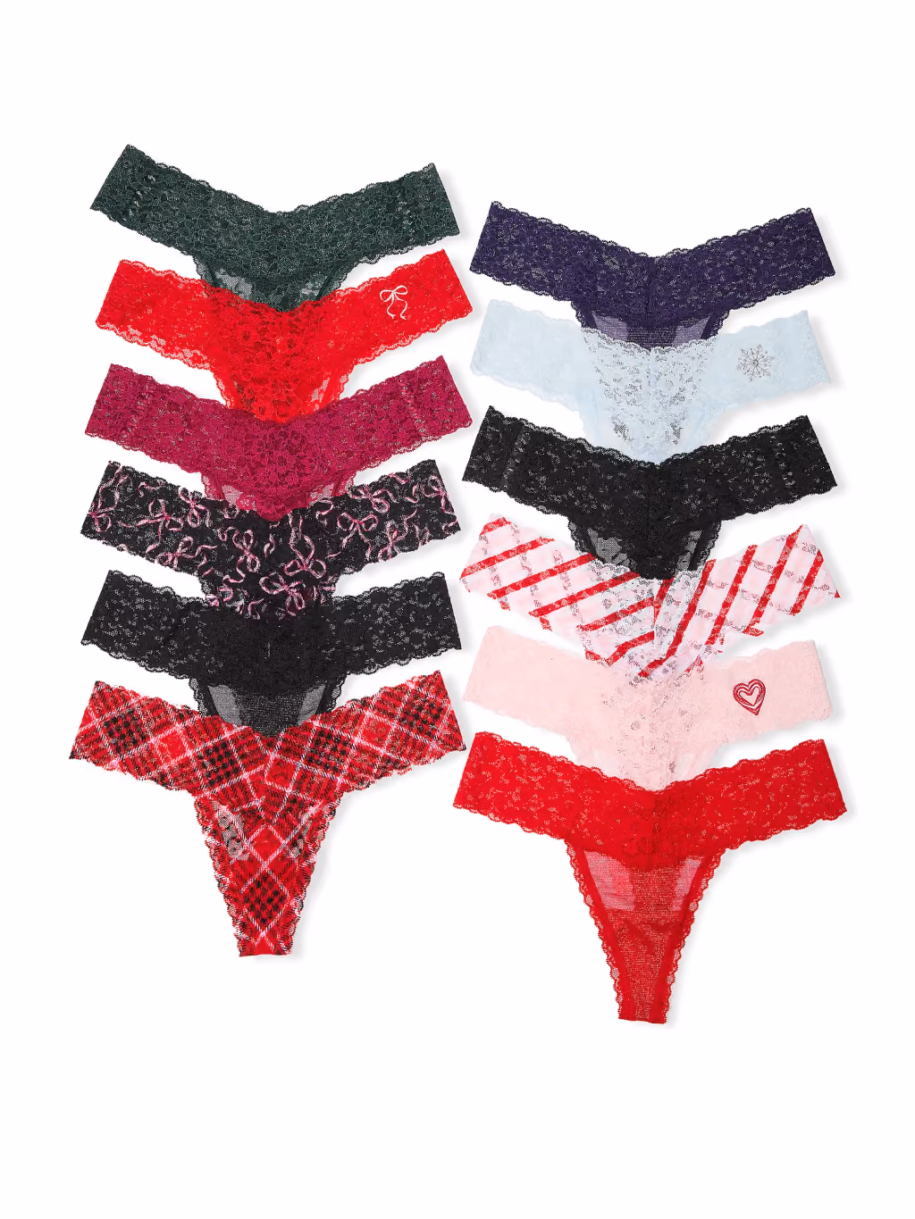 Victoria's Secret 12 Panties advent calendar contents, photograph 1 of 2