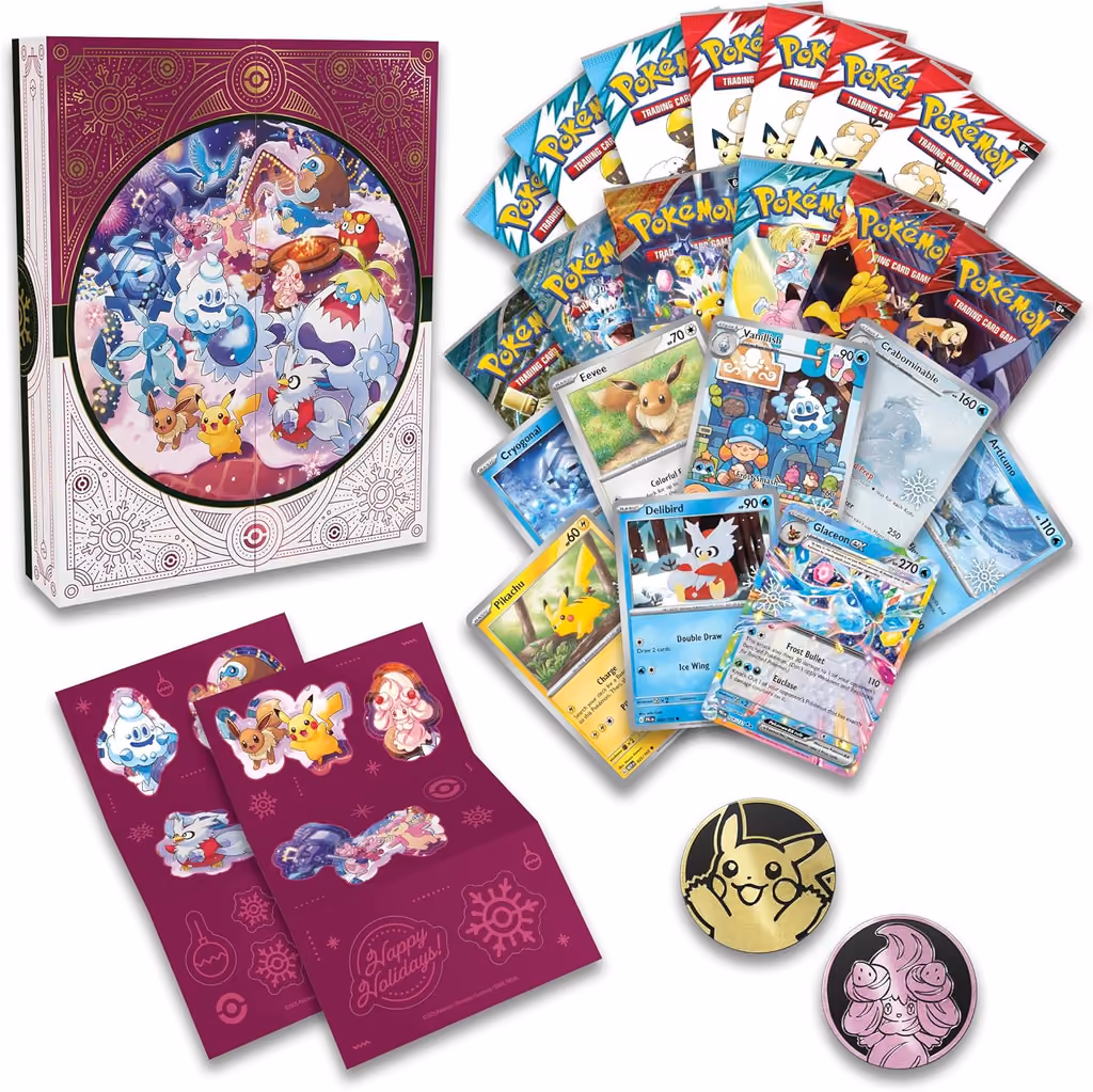 Pokémon TCG: Holiday 2025 advent calendar contents, photograph 2 of 3
