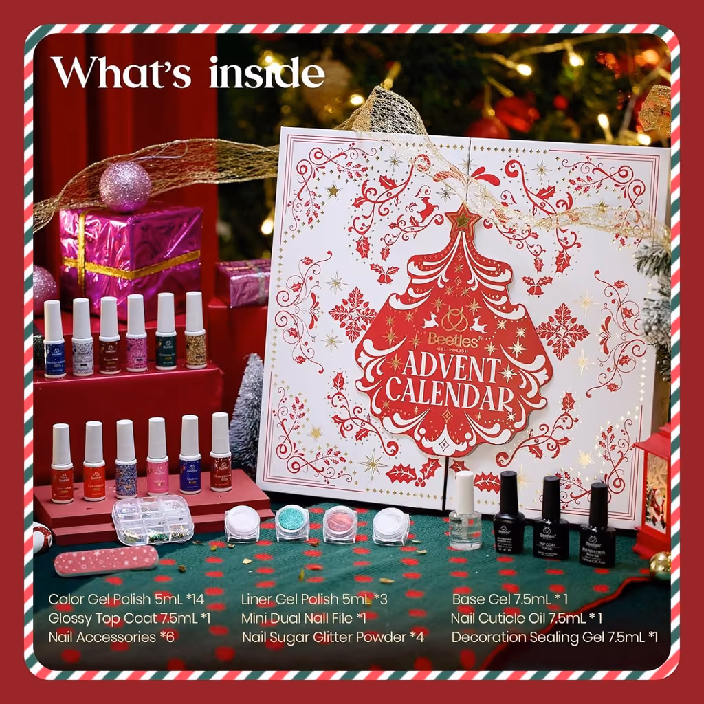 Beetles Gel Nail Polish Christmas advent calendar contents, photograph 3 of 3