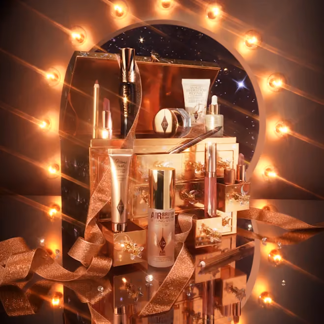 Charlotte Tilbury Beauty Treasure Chest 2025 advent calendar contents, photograph 2 of 4