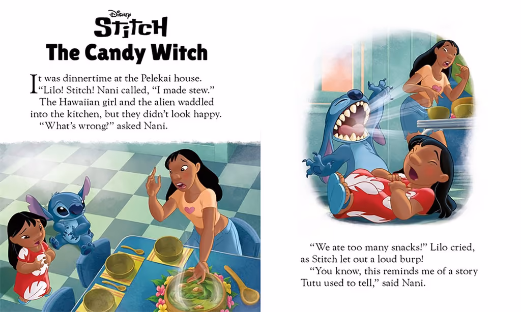 Disney Secret Stories advent countdown, a section torn open