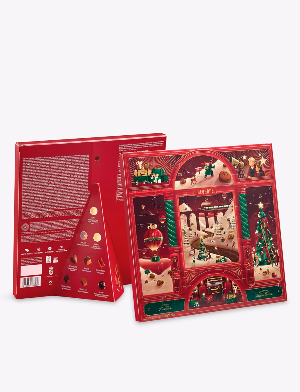 The front and the back of the box side by side