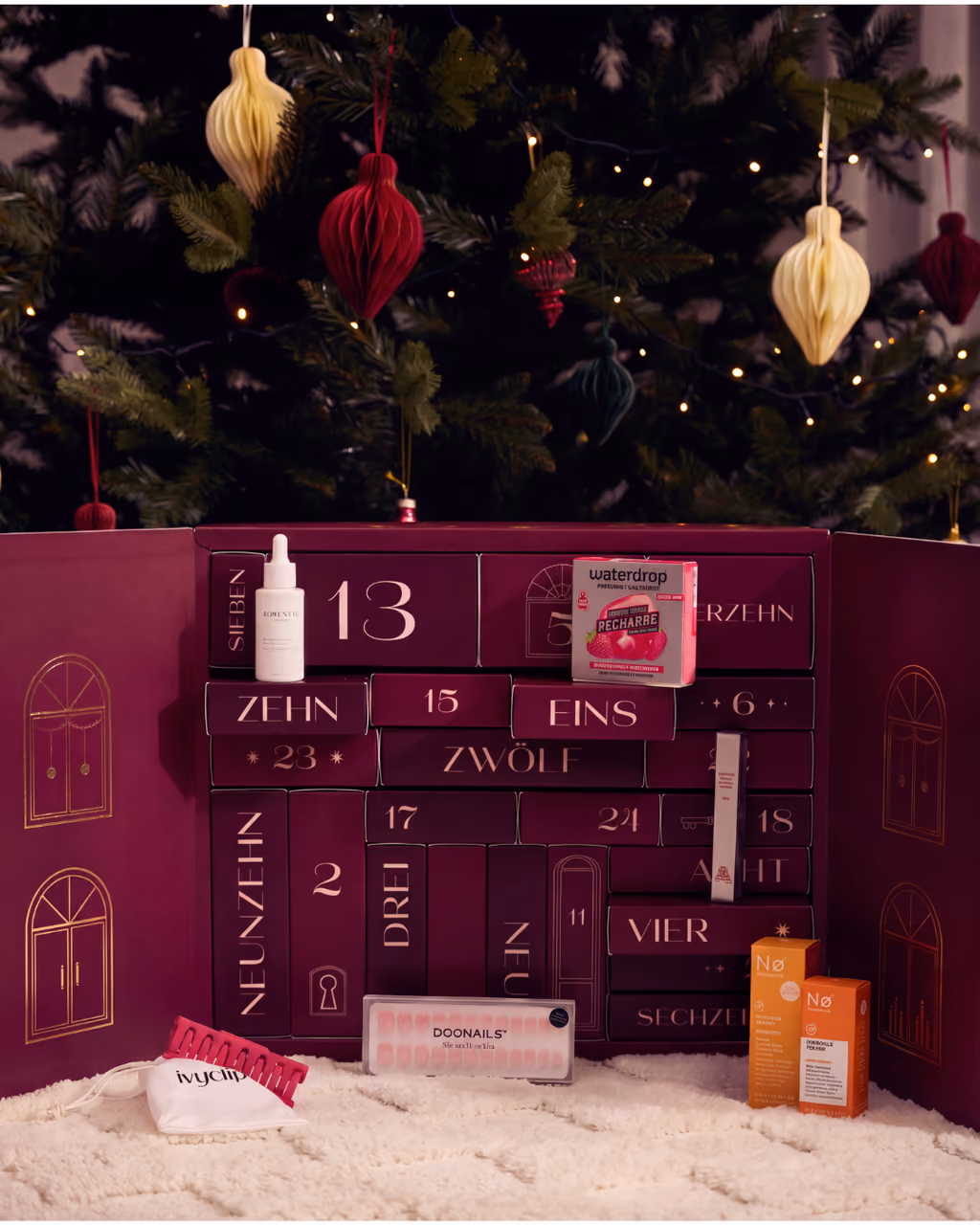 Lena Gercke advent calendar 2026 opened, the drawers and products