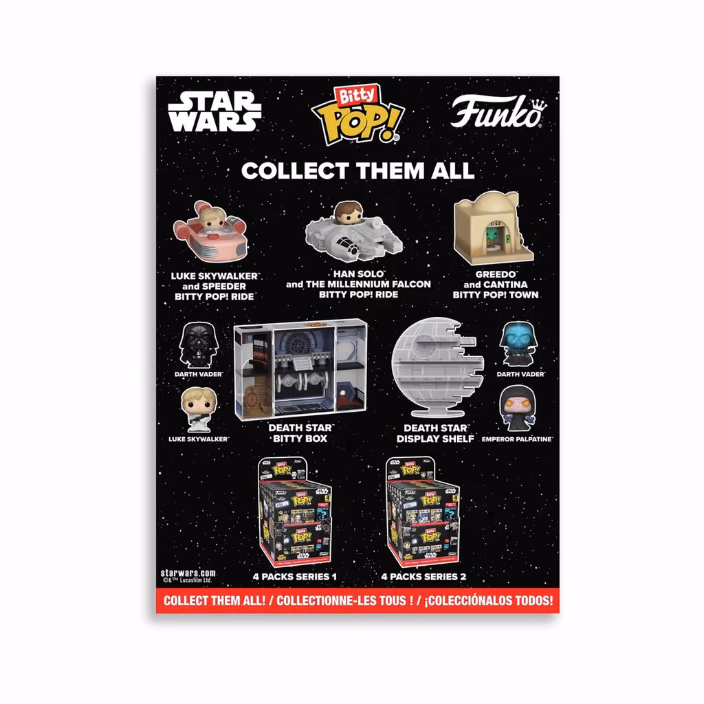 Star Wars Bitty Pop! advent calendar, the figures and display pieces