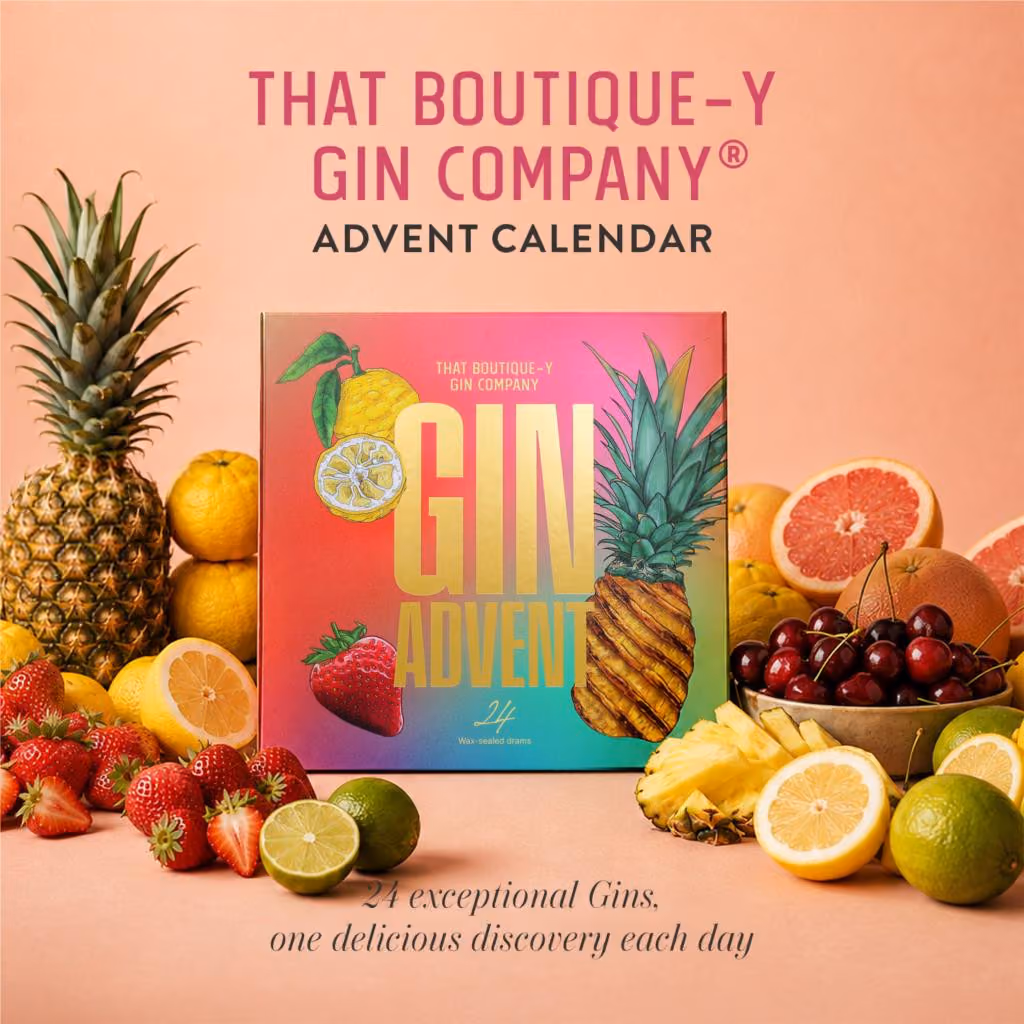 The closed box among pineapples, citrus and cherries