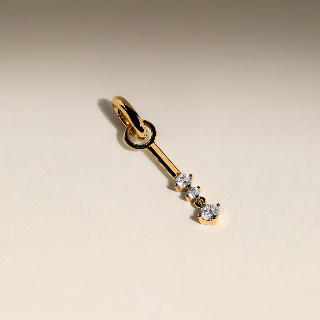 Astrid & Miyu Constellation Bar Clip Charm in Gold