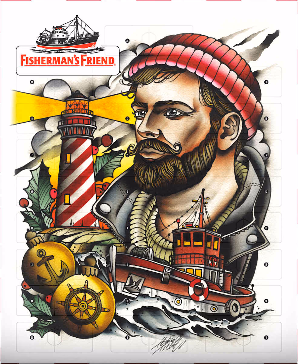 Fisherman's Friend Adventskalender 2026 Menthol-Mix, Fisherman's Friend advent calendar