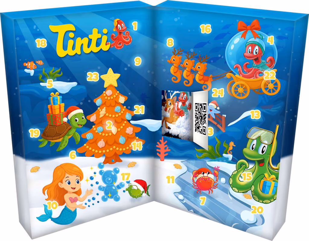 Tinti advent calendar 2026 opened, the doors and bath products