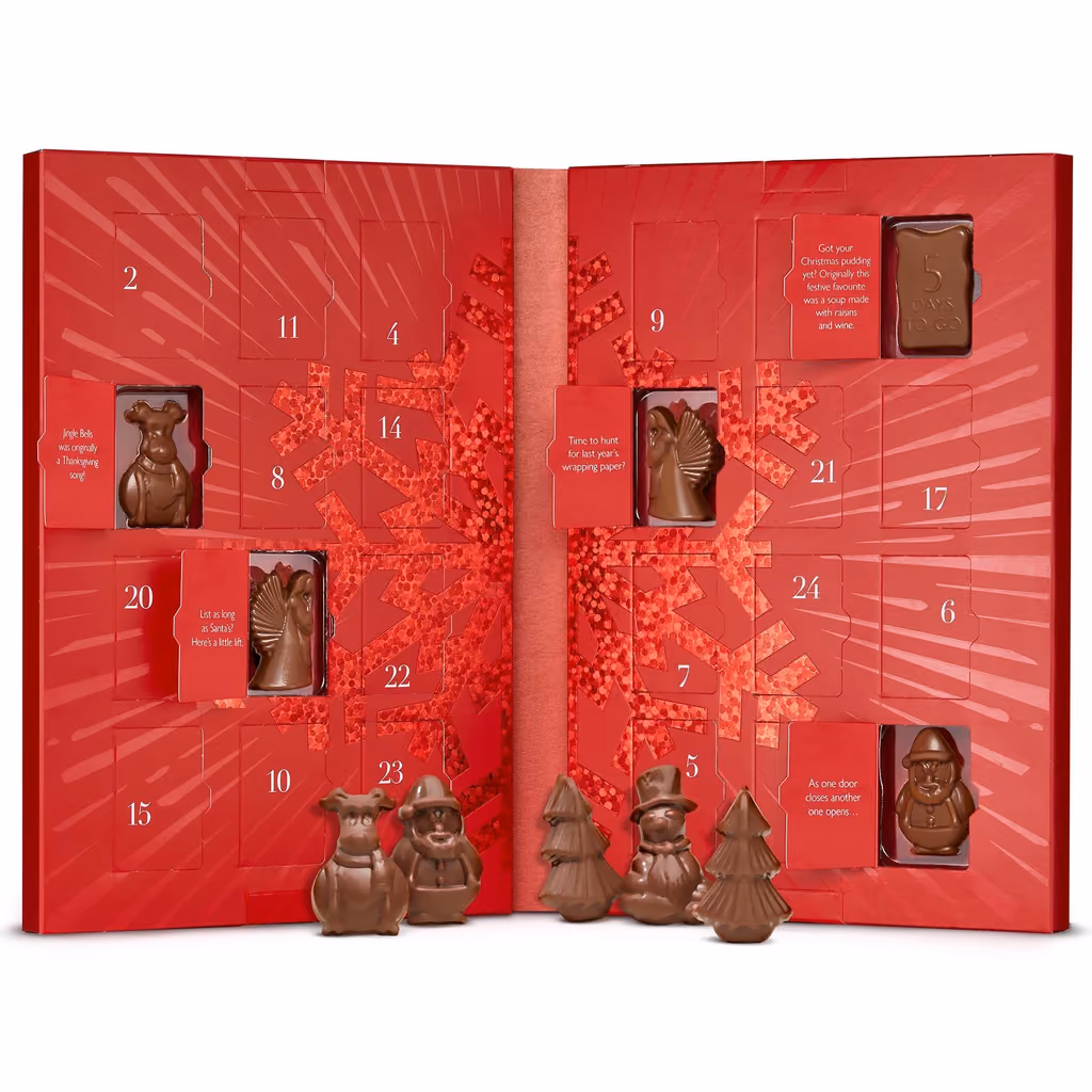 The box open with its chocolates