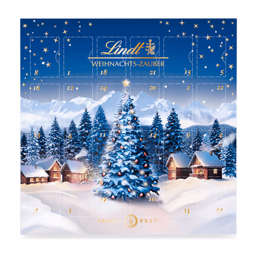 Lindt Weihnachtszauber Mini-Tisch 2026, Lindt advent calendar