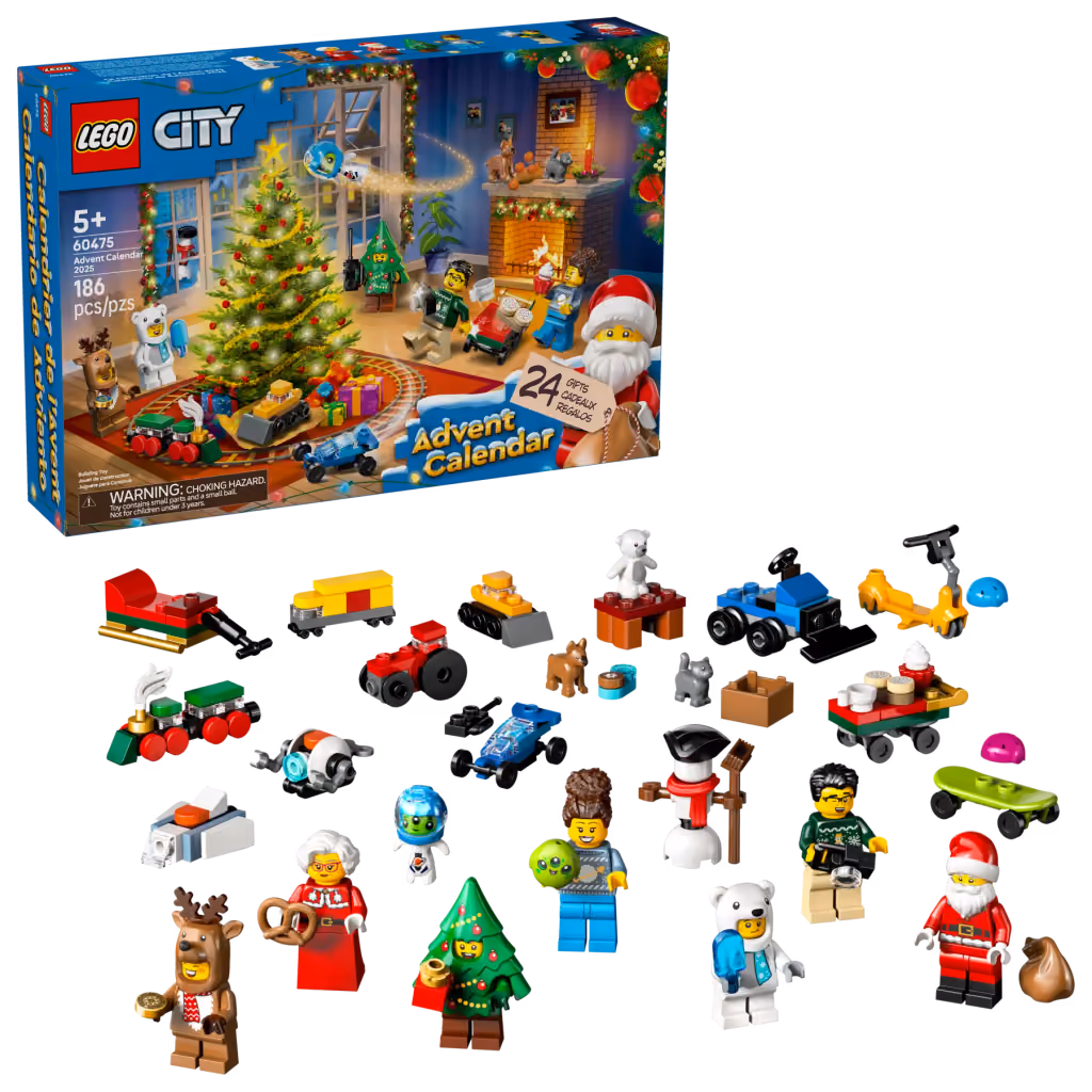 LEGO City 2025 advent calendar contents, photograph 2 of 2