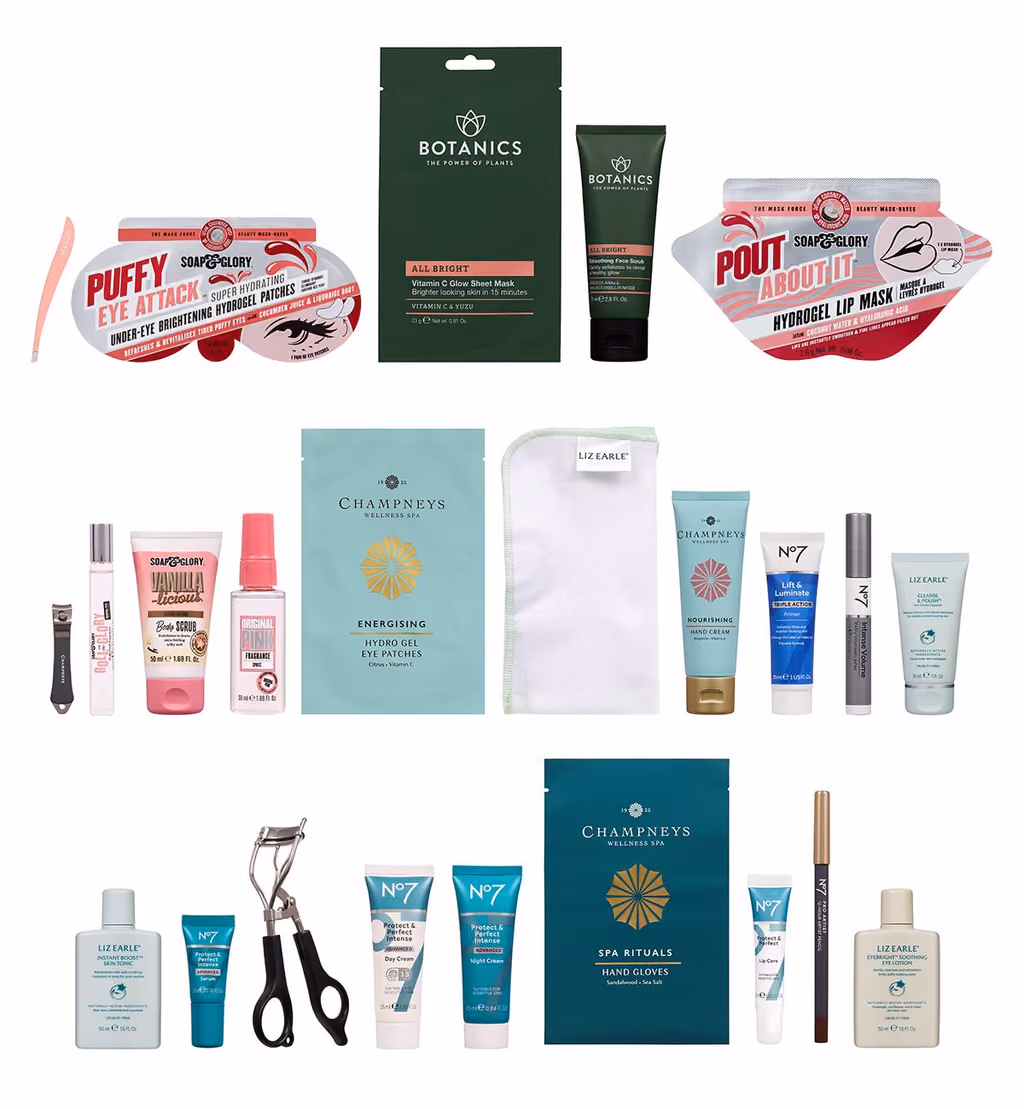 The Boots x Macmillan 24 Doors of Joy 2026 calendar with its products