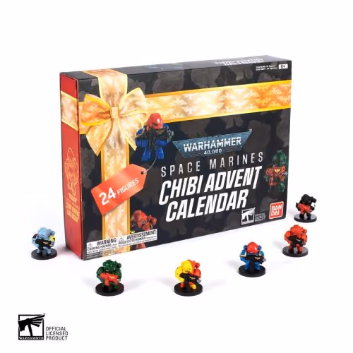 Warhammer 40K Chibi 24 Space Marine Bandai advent calendar contents, photograph 3 of 3