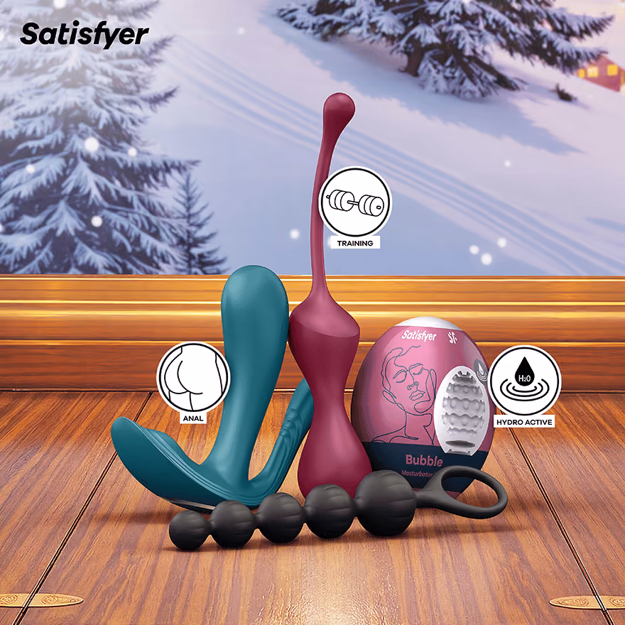 The anal vibrator, the kegel trainer, the Bubble egg and the anal beads