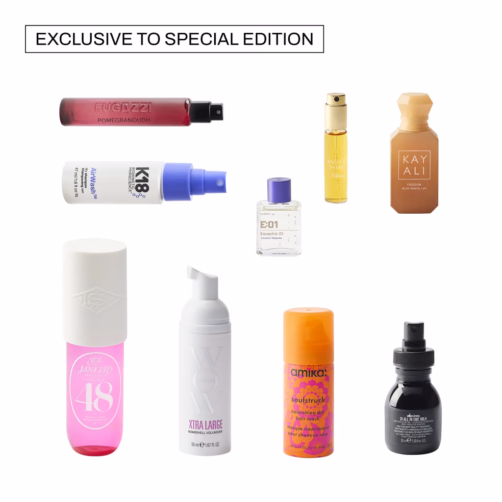 Cult Beauty's board of the items only in the Special Edition: Kayali, Kilian, Escentric Molecules, K18, Color Wow and more