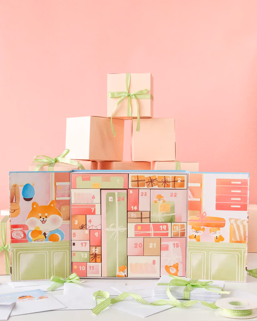 SUKOSHI MART 2024 advent calendar contents, photograph 2 of 2