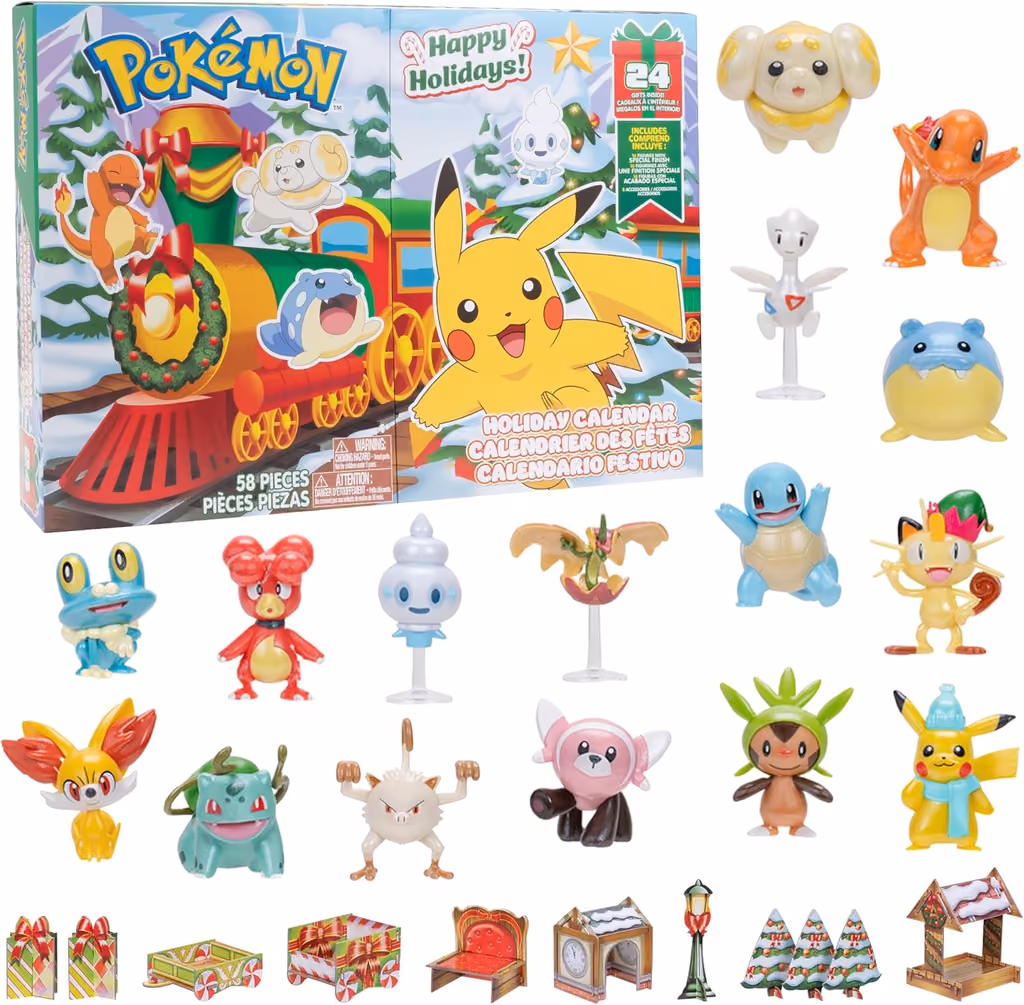Pokémon 2024 Holiday advent calendar contents, photograph 1 of 1