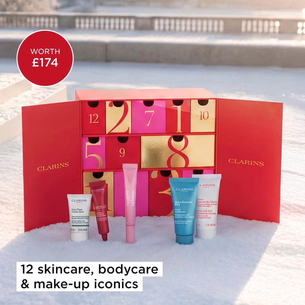 Clarins 12 Day 2026, Clarins advent calendar