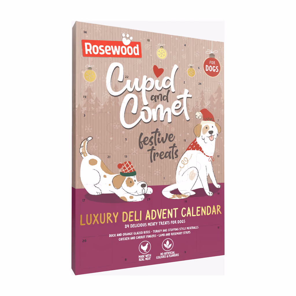 Rosewood Cupid & Comet Luxury Deli Advent Calendar for Dogs 2026, Rosewood advent calendar