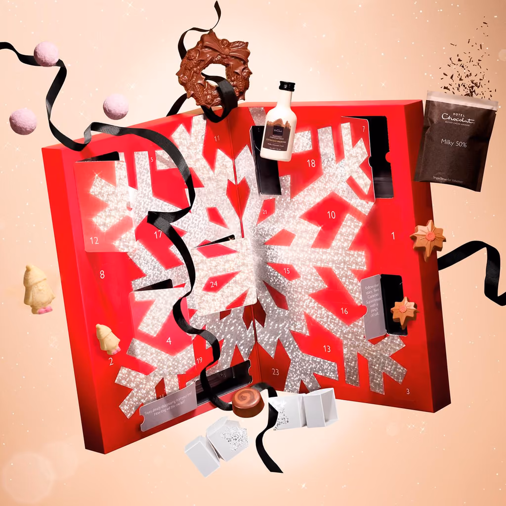 Hotel Chocolat Grand Advent Calendar 2024 open