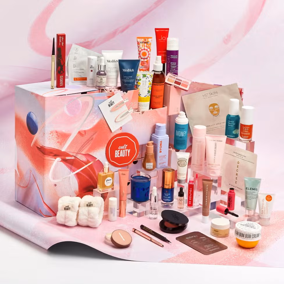 Cult Beauty 2024 advent calendar contents, photograph 1 of 1