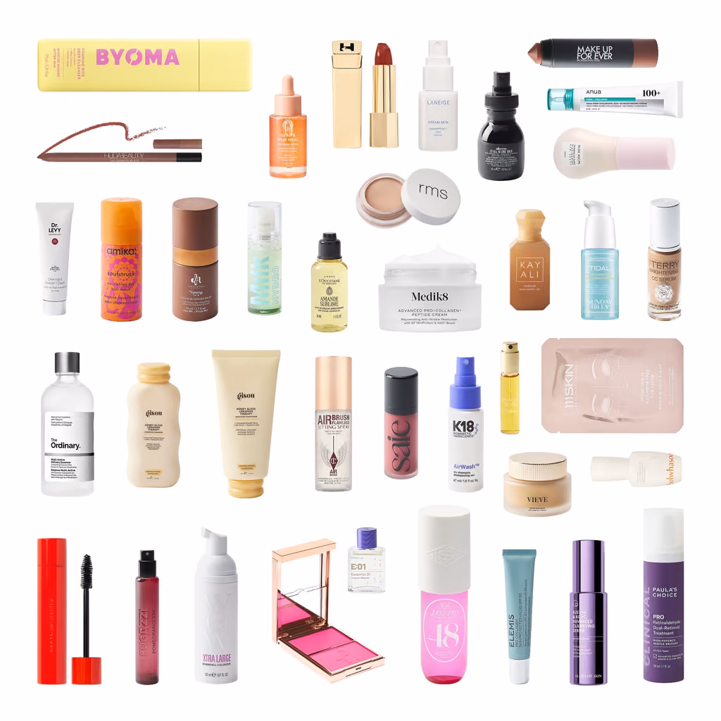 All 38 items from the Special Edition laid flat on white