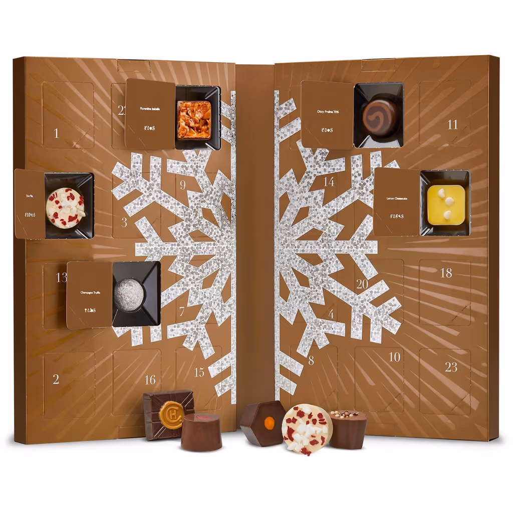 The box open with its chocolates