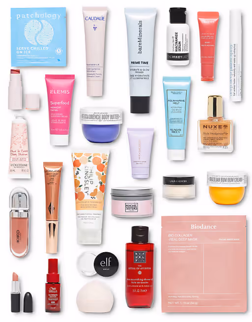 ASOS Face + Body 2025 advent calendar contents, photograph 2 of 2
