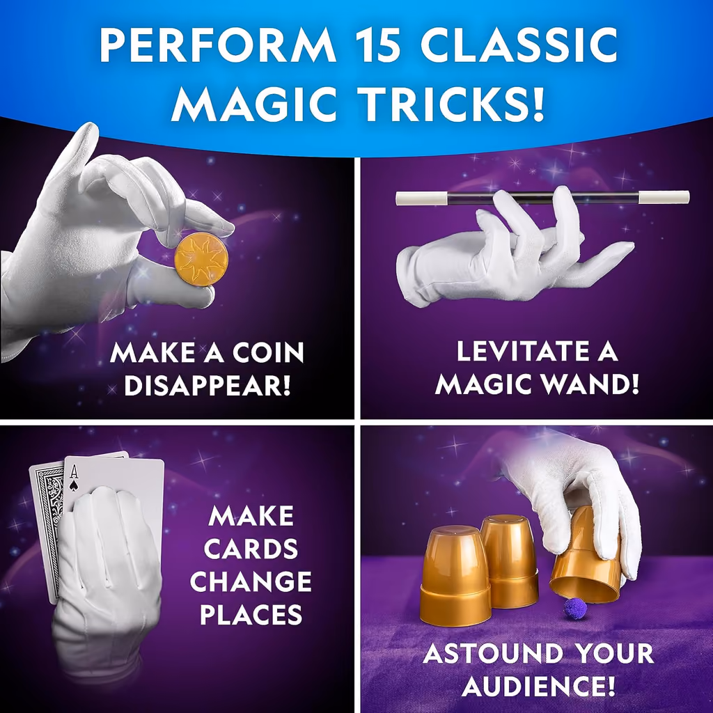Amazon's card naming the classic magic tricks in the National Geographic Magic calendar