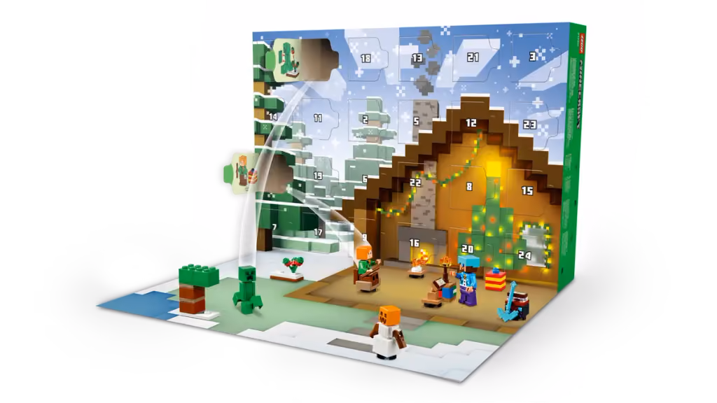 LEGO Minecraft 2025 advent calendar contents, photograph 3 of 3