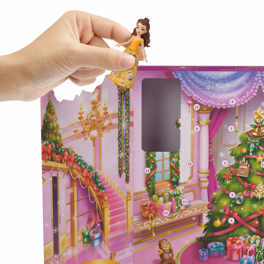 Disney Princess Advent Calendar 2025, the Belle doll at a door