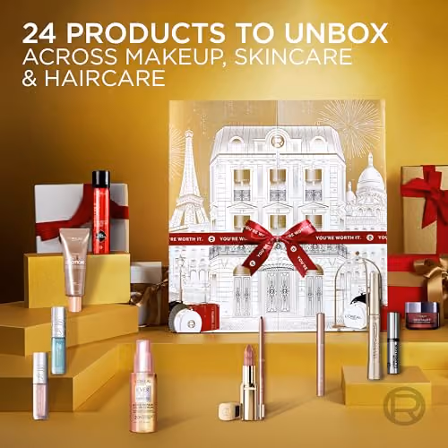 L'Oreal Paris 24 Day Beauty 2025 advent calendar contents, photograph 2 of 6