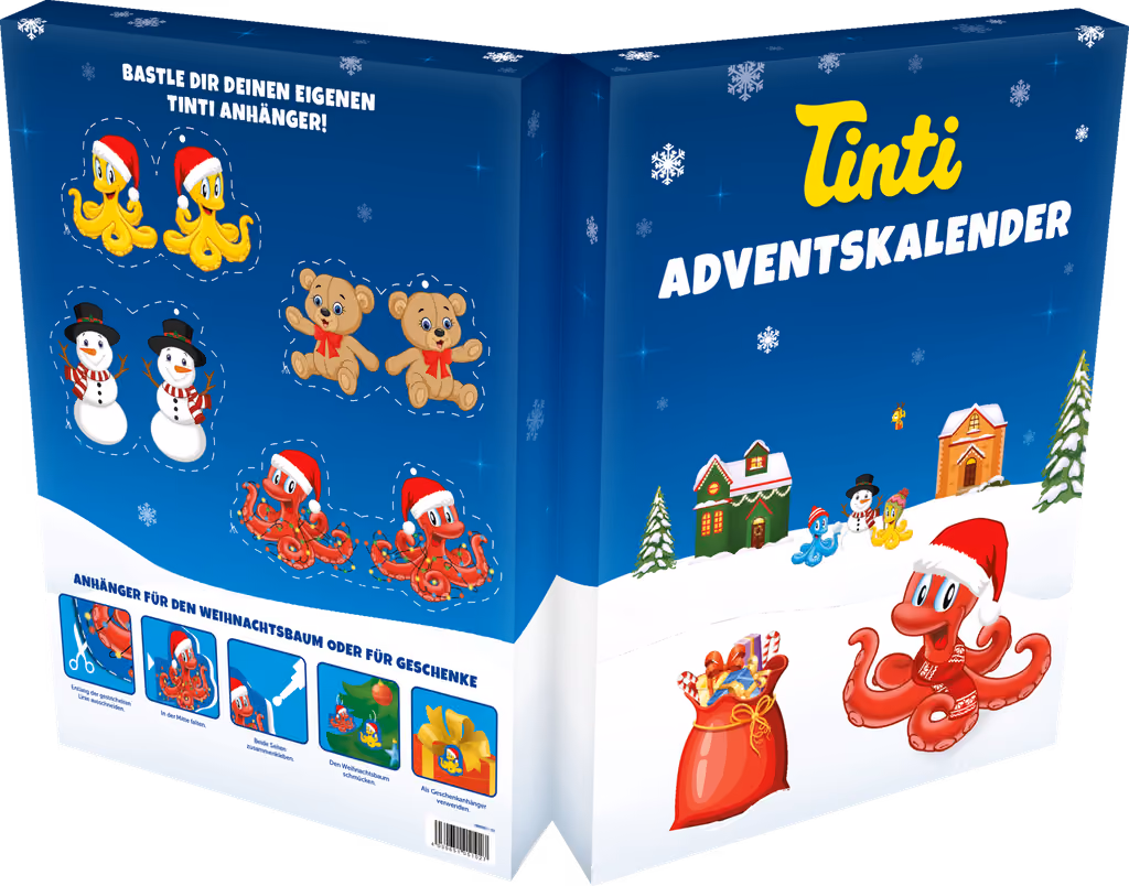 Tinti Adventskalender 2024 with the pieces