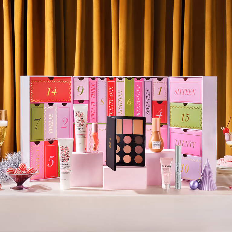 The IPSY 2026 calendar opened with the revealed products in front of its numbered doors