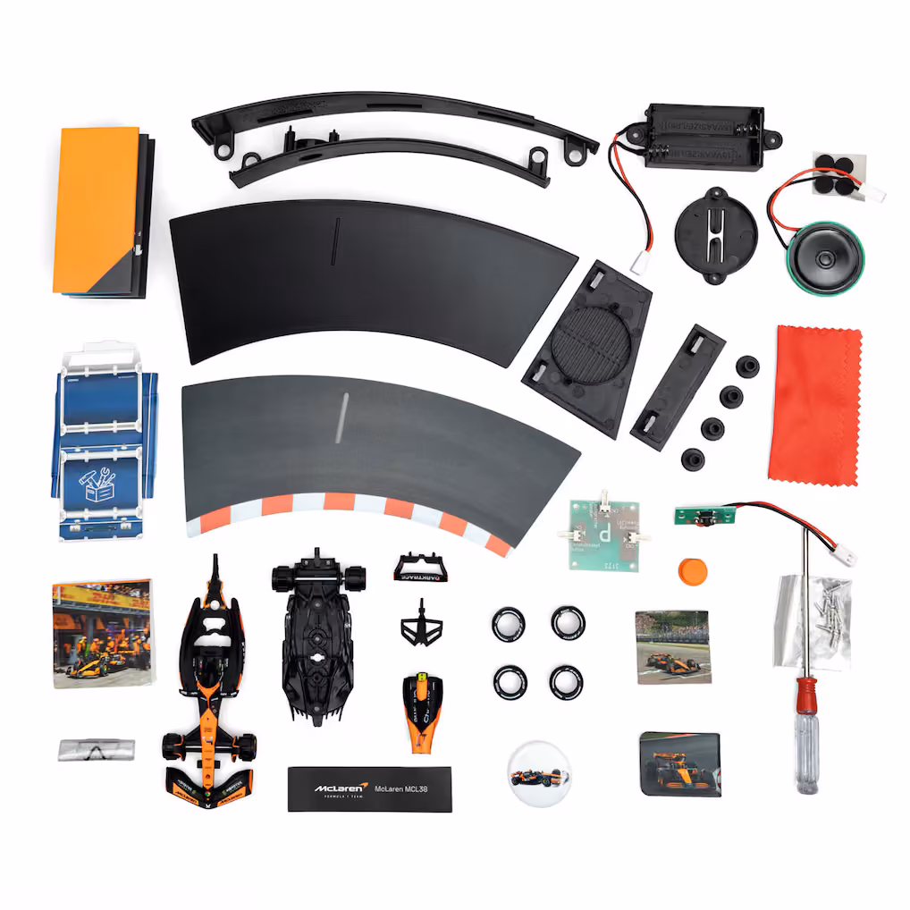 FRANZIS McLaren Racing 2025 advent calendar contents, photograph 2 of 2