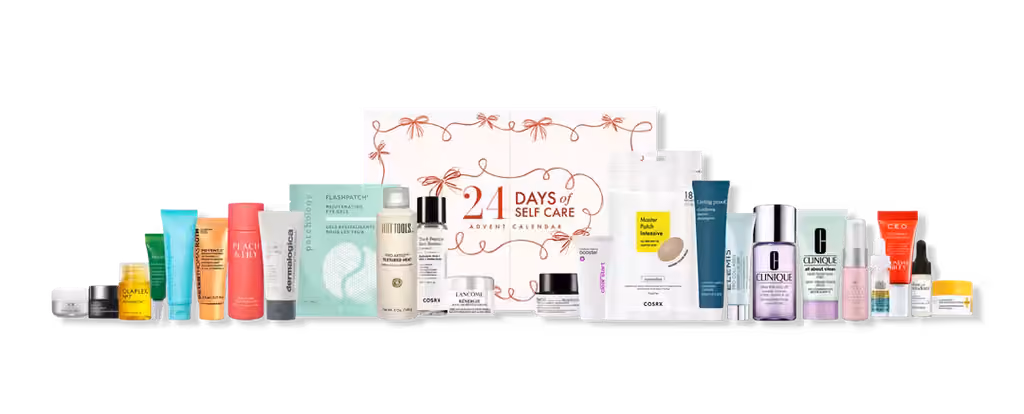 Ulta 24 Days Of Self Care 2024 advent calendar contents, photograph 1 of 1